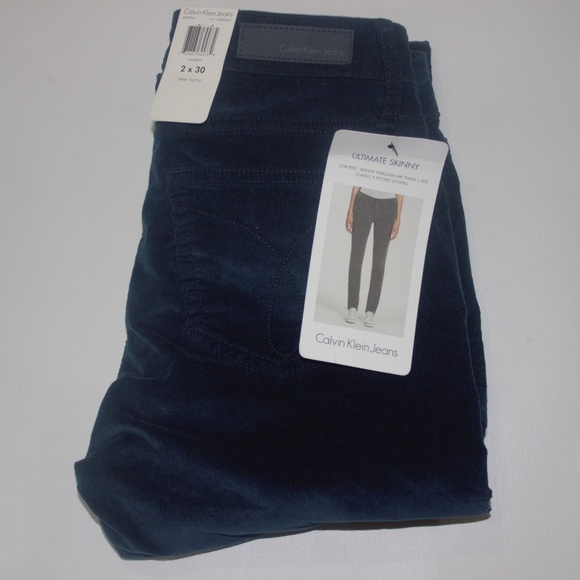[Calvin Klein Jeans] Navy Corduroy Skinny Pant - Picture 3 of 7